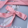 Iaceble French Long Tail Hair Bow For Women Pink Ribbon