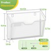YINGHUA 3 Pack Mesh File Holders Wall Mounted - Durable