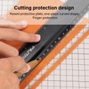 WUTA Aluminum Ruler, 11.8 inches (30 cm), Aluminum Scale Ruler,
