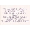GREETING AT EASTER UNCLE (C50)