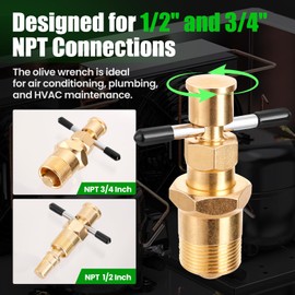 Super Stars Olive Removal Tool for 1/2 and 3/4 in NPT Compression Sleeve – Heavy Duty Ferrule Puller for Plumbing Repair