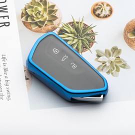 WTSHOPME Key Fob Cover Fit for VW Atlas ID.4 ID.3 MK8 Golf GTI Seat Leon MK4 Skoda Octavia 2024 2025