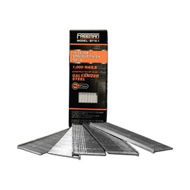 Freeman SF16-1 16-Gauge 1" Glue Collated Straight Finish Nails – 1,000 Count – Chisel Point, Solid Steel, Ideal for Trim, Moulding & Cabinetry – SF16-1