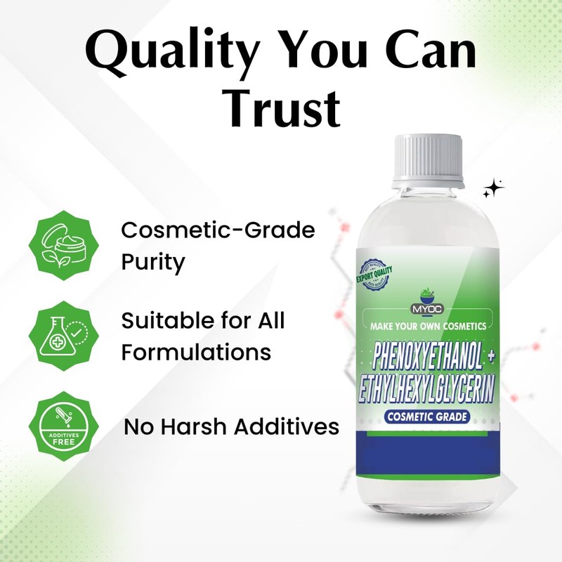 Myoc Phenoxyethanol + Ethylhexylglycerin Preservative – Liquid Cosmetic Grade Solution