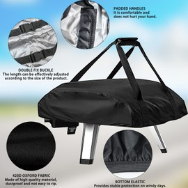 PEESHON Pizza Oven Cover for Ooni Koda 16.420D Waterproof Weatherproof Oxford Fabric Pizza Oven Carry Bag Pizza Oven Accessories