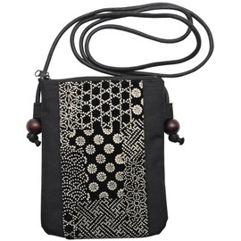Maruzen Pochette Suede Inden Style Walking Pochette Ripped