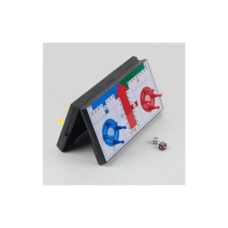 Ludo Game Board Set -9.5”, Magnetic Folding Travel Classic Strategy