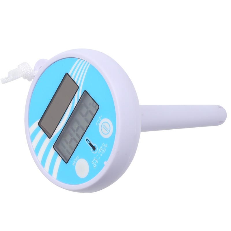 Floating Water Thermometer Electronic Solar Charging LCD Display Swimming Pool