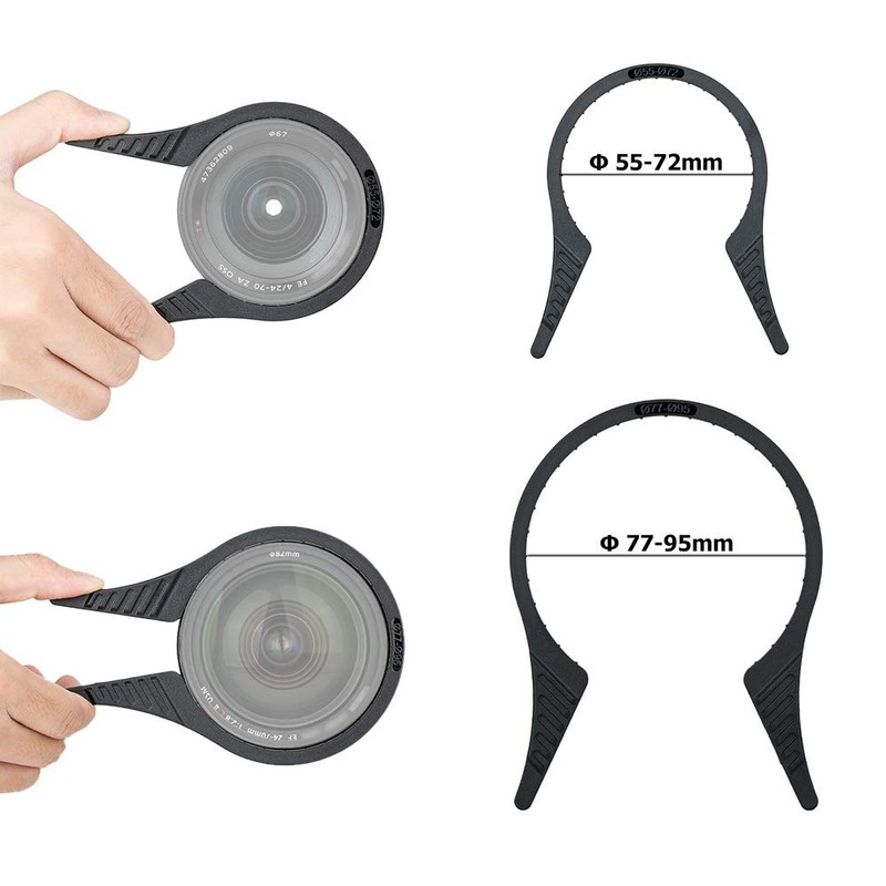 Pack of 2 JJC Filter Wrench, Kidd, 2.2 - 2.8