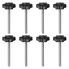 sourcing map 8pcs Star Knobs M6 x 70mm 304 Stainless