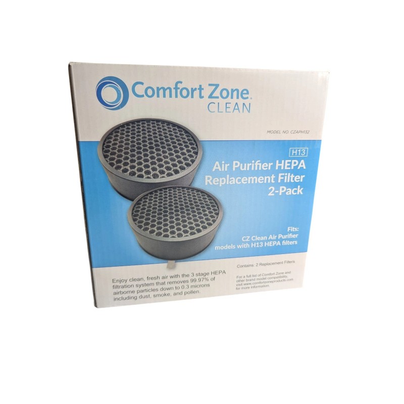 comfort zone 2-Pack Genuine Comfort Zone CZAPH132 HEPA Filters Fits