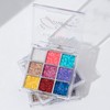 9 Colours Eyeshadow, Glitter Eyeshadow Palette, Shimmer Ultra Pigmented, Shining