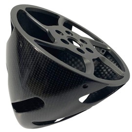 XOAR RC Carbon Fiber Spinner for 3-Blade Propellers Electric RC Fixed-Wing Model Airplanes (89mm, Tractor)