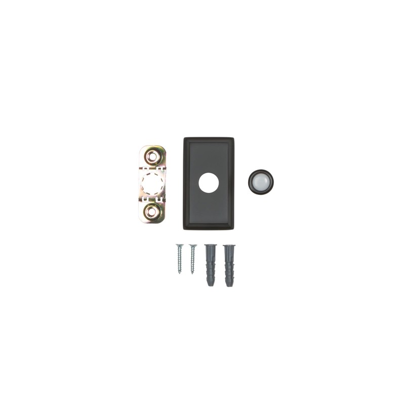 Baldwin 4860 3" x 1-1/2" Illuminated Rectangular Door Bell from
