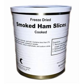Canned Meat. Dehydrated Canned Meat for Long Term Food Storage and Emergency Preparedness Kits. (Smoked Ham Slices)