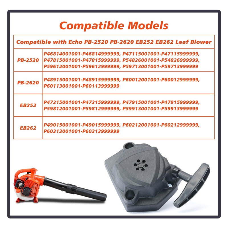 Mhrxusd A051003310 Recoil Starter Replacement for Echo PB-2520 PB-2620 EB252