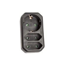 Multi-Plug Adapter, Child Safety Protective Plug, Distributor, Multi-Way Plug, white