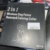2 in 1 wireless dog fence remote and training collar.