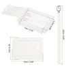 sourcing map Luggage Tag PU Holders, 10x7cm Baggage Label Identifier