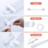 Plug in Light,1.4FT 17in with Plug,16W 1700LM 5000K LED Closet