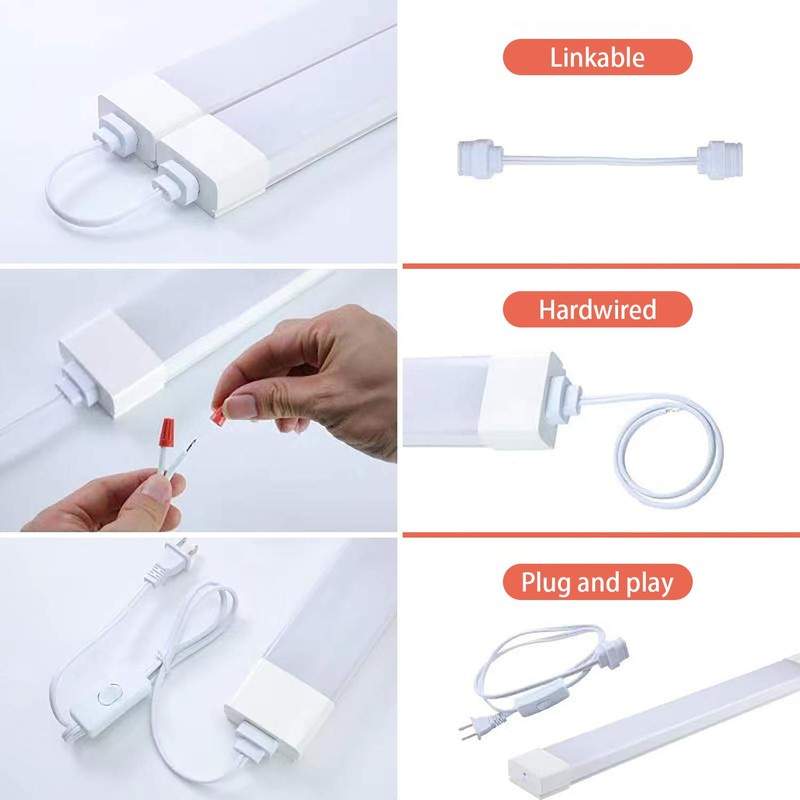 Plug in Light,1.4FT 17in with Plug,16W 1700LM 5000K LED Closet