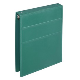 Carstens 1-Inch Heavy Duty 3-Ring Binder - Top Opening, Teal, Durable Plastic, Precision No-Gap Rings, Waterproof Cover, No Pockets, Holds 125 US Letter Sheets, BPA-Free, Made in USA (8761-3R)