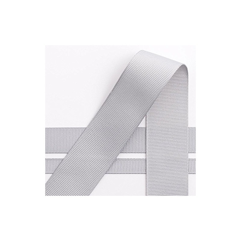 Italian Options Grosgrain Ribbon, 38mm x 10 Metre Roll, Silver