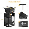 btfarm 4 Pack Solar Wall Lights Outdoor, Dusk to Dawn