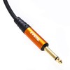 Fame Dual Shielded Instrument Cable, 6 m, Straight/Angled, High-Quality Black