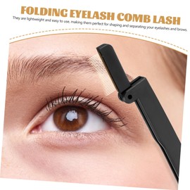 HONMEET Eyelash Comb Tool Double-sided Folding Lash Brush for Mascara Application and Eyelash Separation Portable Beauty Tool for Makeup Enthusiasts for Travel and Daily Use