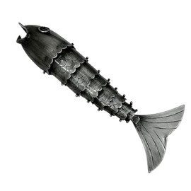 Handmade Fish Beer Bottle Opener, Decorative Beer Cap Bottle Opener Heavy Duty Bottle Opener, Unique Bottle Opener, Black Antique Finish Sculpture Bottle Opener by Living Ideas