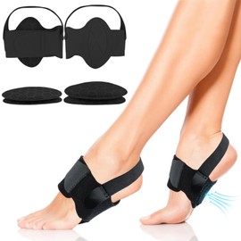 lafo Fußgewölbe-Bandagen 2-in-1 Set für Plantarfasziitis - Verstellbare & Atmungsaktive Fußgewölbestütze mit Schmerzlinderung - Für Plattfüße/Hohe Fußgewölbe bei Frauen & Männern