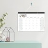 Desk Calendar 2025-2026 with Clear Waterproof Cover 17 x 12