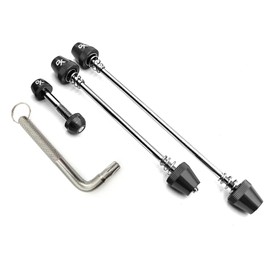 ONIPAX Anti-Theft Locking Skewer 7 Lobe Bicycle Wheel Hub (Black with Bolt)