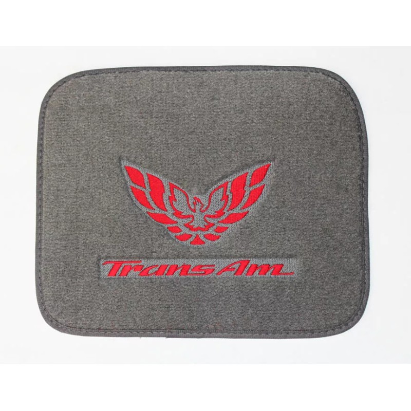 AFM NEW! Carpet Floor Mats Gray 1970-1981 PONTIAC FIREBIRD Embroidered