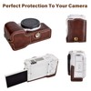 Rieibi ZV-E1 Camera Case, PU Leather Camera Half Case Compatible