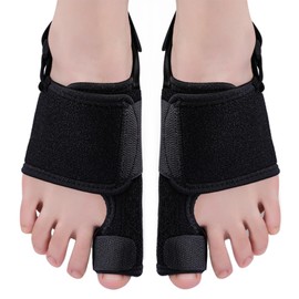 Pack of 2 Hallux Valgus Correction Splint Hallux Valgus Bandage Hallux Valgus Splint Hallux Valgus Correction Splint for Men and Women (Black)