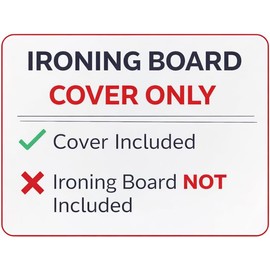 TIVIT Rectangular Ironing Board Cover for The Original Big Board - AlumiTek Coating, Thick Padding, Scorch Resistant, Elastic Edge, 59x22 - Made in Italy - Oeko-Tex Certified