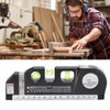 Multipurpose Laser Leveller Infrared Spirit Level Tape Measure Tool for