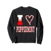 I Love Peppermint Candy Cane Christmas Peppermint Xmas Sweatshirt