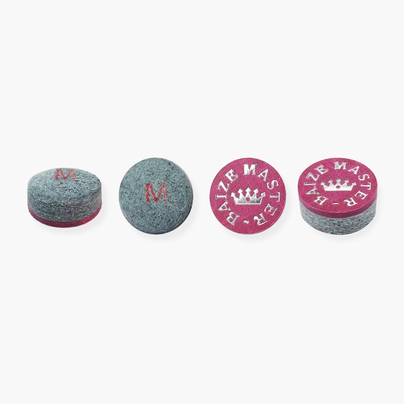 PRO-IMPACT Hybrid Leather Snooker and Pool Cue Tips 10mm (Maroon