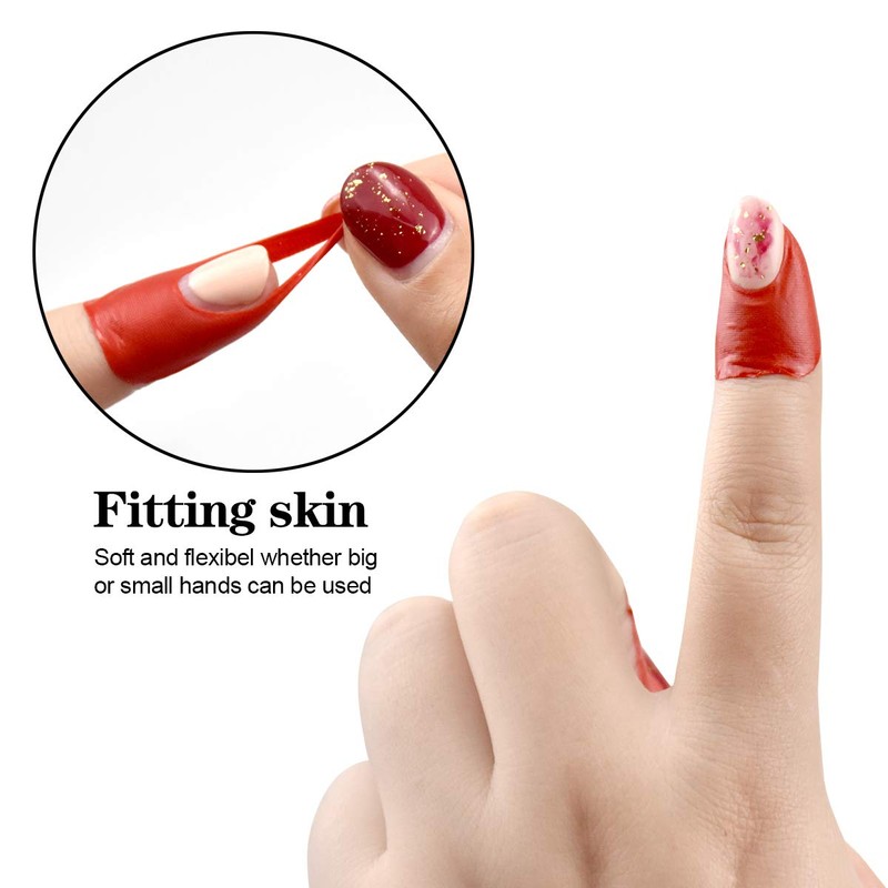 Pack of 80 Nail Polish Protector U-Shape Peel Off Tape,