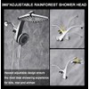 Rain Shower Head with Handheld Showerhead, Chrome 1.8GPM 460311