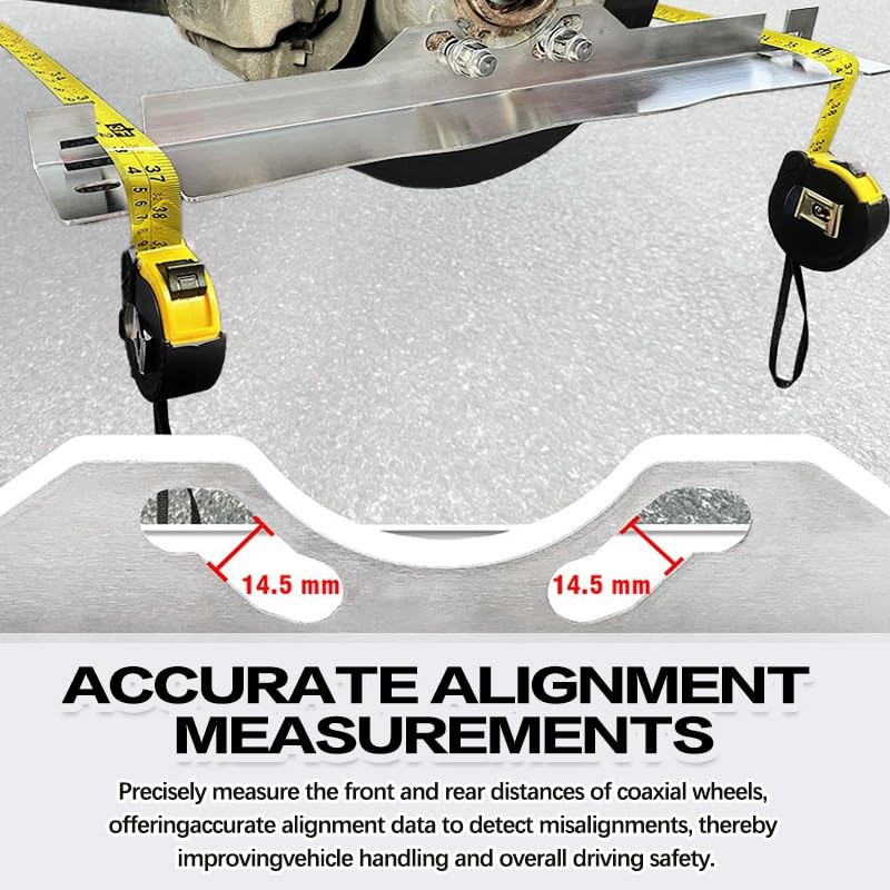 Wheel Alignment Tool with 2 Measuring Tapes, Toe Alignment Tool