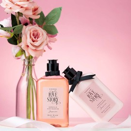 Kimirica Love Story Gardenia and Night Blooming Jasmine Shower Gel and Moisturizing Summer Body Lotion Duo,(270ml | 270ml)