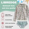LIBREDGE Big Girls Swimsuit Rash Guard Bathing Suit Size 11