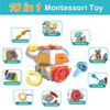 Baby Busy Cube Toys, Montessori Sensory Travel Toys for Toddler