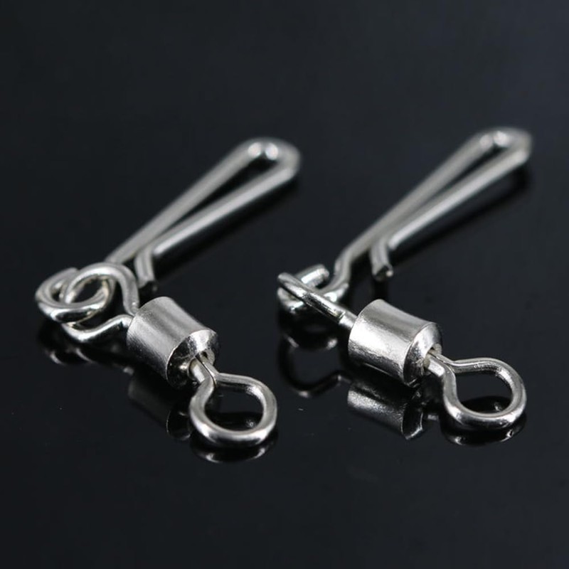 SEIWEI 2#, Quick Change Swivels Carp Fishing Terminal Tackle, Pack