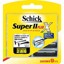 Schick Schick Super II Plus X 2 Blade Replacement Blades (9 Pack)