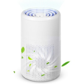 2025 Air Purifiers HEPA Air Purifier for Home with USB Cable,20db Quiet Air Cleaner Air Filter Eliminator for Bedroom Desktop Office Living Room for Pet, Pollen, Smoke Odor Pollutants